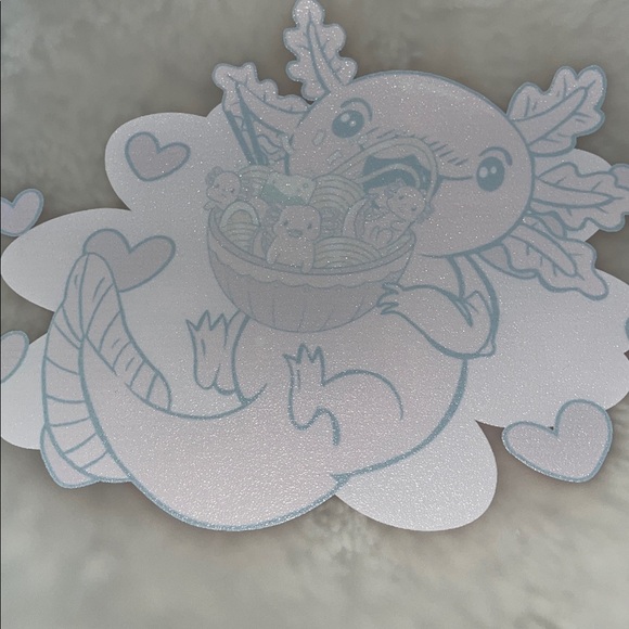 Cute Pink Axolotl Art Print for a t-shirt transfer for the gamers and cosplay - Picture 3 of 5